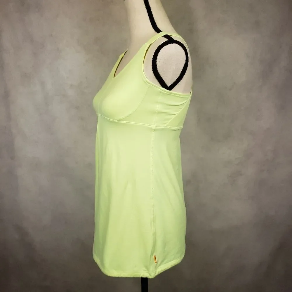 Lucy Tech neon green yellow athletic tank Small